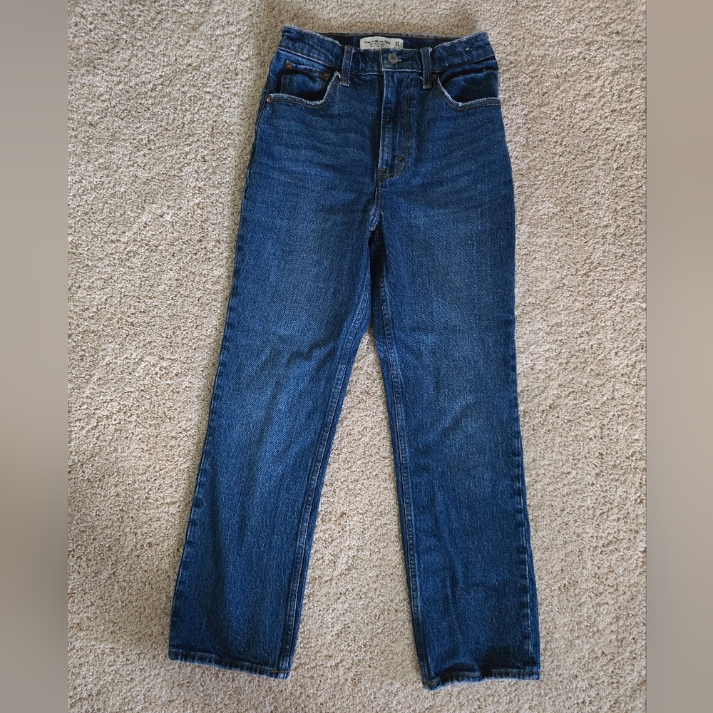 Abercrombie & Fitch High Rise Women Jeans - Dark Blue